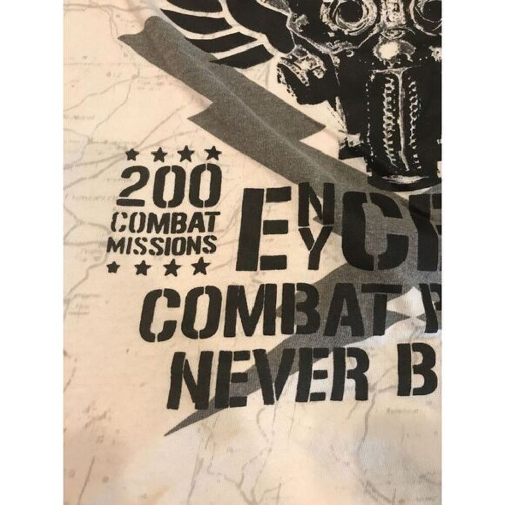 Strike Fighter Combat Proven Never Beaten T-shirt 4x Vintage!! Velvet Print - Picture 5 of 11